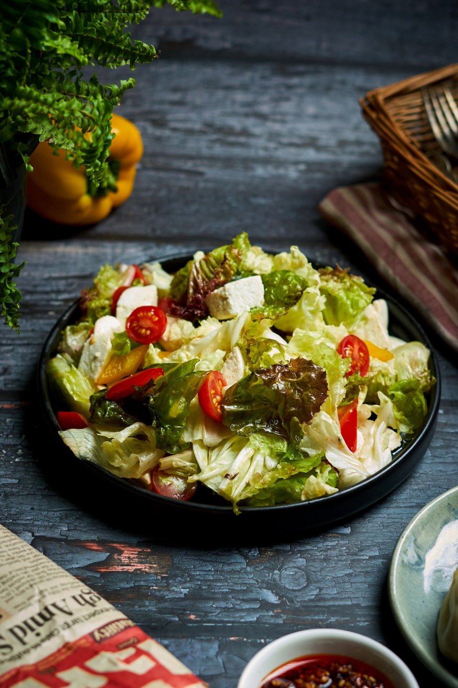 Thai Cottage Cheese & Leafy Salad