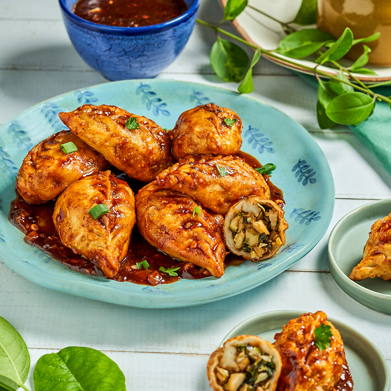 Mix Vegetables With Cheese Tossed Momo - 3 Pcs